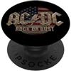 AC/DC Ufficiale AC/DC Rock or Bust US Flag Rock Band PopSockets PopGrip Adesivo