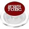 Masculinity is Not Toxic Political Alpha La mascolinità non è un allenamento umoristico maschile alfa politico tossico PopSockets PopGrip per MagSafe