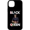 Patriotic US Red Blue White American Fla Custodia per iPhone 14 Plus Black Queen Melanin Michelle Obama Internazionale femminile un