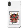 Hannya Oni Mask Aesthetic By TW Custodia per iPhone X/XS Maschera giapponese del diavolo Yokai del diavolo Hannya Giappone Oni