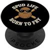 Potato Enthusiast Foodie Pride Mashed Fr Divertente Potato Meme Spud Vita Divano Umorismo Patata Futuro Contadino PopSockets PopGrip Adesivo