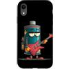 Rocking Battery Outfit Custodia per iPhone XR Batteria Grumpy con chitarra elettrica per un look a dondolo