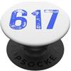 Area Code Tees Codice Area 617 per Boston Massachusetts MA 617 PopSockets PopGrip Adesivo