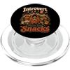 Accantoniera Labs Introvert Please Send Snacks Design Divertente PopSockets PopGrip per MagSafe