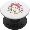 Bow&Blush Coquette Bunny Bow Kawaii Girly Donne Rose Margherite PopSockets PopGrip Adesivo