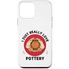 Kawaii Pottery I Just Really Love Potter Custodia per iPhone 12 mini Kawaii Pottery Amo davvero Cute Ceramic Lover