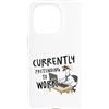 Workday Whimsy Custodia per iPhone 15 Pro Attualmente fingendo di lavorare Funny Goose