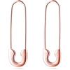 SLUYNZ Orecchini a cerchio con spilla di sicurezza in argento sterling 925 per donna, minimalisti, orecchini a cerchio pendenti da 3,6 cm (1,4), Argento sterling, Non pietra preziosa