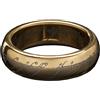 Weta Workshop - Lord of The Rings - LOTR™ The One Ring™ (Gold Plated Tungsten with Elvish Runes), Size 8