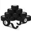 ANAMPION 12 Rotoli 2.5cmX4M Benda Elastica Coesiva Non Tessuti Bende Elastiche Bendaggio Adesiva Coesiva Nastro Bendaggio Sportivo per Mani, Piedi, Ginocchia, Braccia (nero)