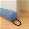 Jinfanshurich Paraspifferi per porte, paraspifferi con imbottitura in granulato, antivento, in poliestere e cotone PP, paraspifferi per porta di casa contro freddo e polvere (grigio-blu, 92 cm)