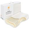 Inphysio® Cuscino Antirussamento, Cuscino Memory Foam, Cuscino Cervicale Ergonomico, Cuscino Ortopedico, Cuscino per Cervicali Dolenti, Antiacaro, Ipoallergenico, 57x36x11,5 cm
