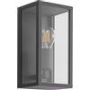 Lindby Applique da esterni dimmerabile (Moderno) colore Nero, in Alluminio applique lampada LED outdoor per facciata/parete terrazzo e balcone