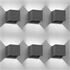 ledscom.de 6 applique CUBEL per esterni, antracite, IP65, Up & Downlight, quadrate + lampadina LED 596 lm, bianca