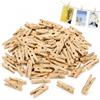 XZEIT 400 Mini mollette in Legno, mollette per bucato Piccole Naturali da 25 mm in Vero Legno, mollette Decorative, Piccole Clip in Legno, Artigianato, Appendere Foto, Cartoline, Lettere, Immagini