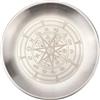 CREATCABIN Piatto Rituale a Costellazione Ciotola Piatta Acciaio Inossidabile Vassoio Rotondo Argentato Ciotola per Offerte Piatto Portagioie Piatto per Bruciare L'Incenso Meditazione Taroc 14x14cm