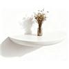 Pobbycrafm Mensole da Muro Mensole da Muro Design Libreria da Parete Sospesa Mensola Cucina Mensola Doccia da Appendere Libreria Angolare White 22cm