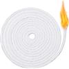 BBTO 6,56 Feet Stoppino di Ricambio in Cotone Stoppino in Cotone Intrecciato Rotondo Stoppino per Lampada a Olio Stoppino per Candela per Lampade a Olio e Candele DIY (4 mm/ 0,16 Pollici)