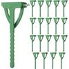 SNBUHA 20 Pezzi Spille per Corsage, Spilla Fiori Forma Triangolo Plastica Occhiello, Spille Sicurezza in Plastica per Matrimonio Sposo Festa Decorazioni Floreali (7cm, Verde)