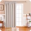 MRTREES Tende Oscuranti per Interni Termiche Isolanti con Fettuccia Tenda Coprente per Camera da letto e Soggiorno Moderne Finestra Salotto Tende Confezionate set 1 Pannello 228x228 CM Beige