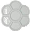 Ymhapp Tavolozza di pittura ad acquerello bianca tavolozza di colori ad acqua tavolozza lavabile in ceramica tavolozza di porcellana acquerello tavolozza per artisti acquerelli tavolozze e tavolozze tazze