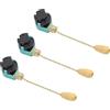 Spacnana Interruttore a Catena da 3 Pezzi, Interruttore Luce Ventilatore a Soffitto 3 velocità 4 Fili per Lampada da Parete Lampada da Soffitto (Oro)