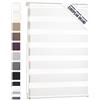 Blumtal Tende a Rullo per Interni Semi-Oscuranti, Doppio Strato Regolabile con Catenella Trasparente o Opaco, 90 x 155cm, Bianco, 1 Pezzo