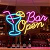BORDEAG Bar Aperto Segno Al Neon, 44 X 30 Cm, Acrilico, Per Cocktail Bar, Club, Bistrot, Festa