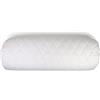 Giraffenland Cuscino semi-cilindrico per la nuca o le ginocchia - Miglio bio - Cuscino semi-cilindrico 55cm, Tessuto trapuntato bianco - direttamente riempito