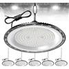 Hondony 6Pack 200W Faretto LED UFO, 20000LM lampada led illuminazione industriale Impermeabile IP65 6500K Bianco Freddo per Garage, Officina, Fabbrica, Corridoio, Parcheggio, Stadio coperto