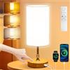 NEEMOSI Lampada per terapia della luce SAD da 12000 Lux con telecomando, CRI95 a spettro completo, dimmerazione continua, timer e memoria, luce a 360° senza raggi UV, per casa e ufficio, venatura del legno