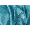 Russo Tessuti Tessuto Lurex Maglina Paillette Pagliet Sequin Ballo Elasticizzato 1 x 1.50 mt-Turchese