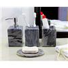 KLEO set da bagno di lusso a 4 pezzi | Include sapone liquido o dispenser per lozioni Porta spazzolino, tazza, portasapone