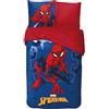 anemone Parure da letto Spiderman 140 x 200 - Copripiumino Spiderman 100% cotone (A)