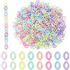 PH PandaHall Anelli di Collegamento In Acrilico, 800 pz 8 Colori Ovale Quick Link Connettori Colori Della Caramellaper Borsa FAI DA TE Occhiali Jean Tasca Lanyard Pantaloni Catena Cinghia Del Telefono