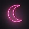 Sweet Dream Code Luce Neon | Luna | Moon - Lampada decorativa a LED da parete o da tavolo-Illuminazione per ambienti interni, decorazione per feste e casa (rosa, piccolo) TikTok, meditazione