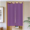 Surwin Tinta Unita Tenda da Porta Interna Giapponese in Lino Tende Oscuranti Noren Stile Giapponese Tende da Cucina Tenda da Divisoria per Finestra Cucina Ristorante Negozio (Viola,75x150cm)