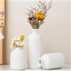 Lxoraziy Set di 3 Vasi di Fiori in Ceramica, Unici Bianco Vasi di Fiori per Centrotavola, Minimalista, Decorazione per Soggiorno, Matrimonio, Tavolo, Feste, Ufficio e Camera da Letto