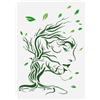 FINGERINSPIRE Stencil per Pittura Con Albero Donna, 21 x 29,7 cm, Rami, Foglie, in Plastica PET - Modello per Disegno Viso Grande Albero della Vita