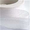Italian Options Nastro in organza chiffon, 25 mm x 20 m, colore: bianco
