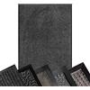 Floordirekt Tappetino antisporco antracite - XXL per corridoio, ingresso interno ed esterno - Zerbino per porta, zerbino - antiscivolo e facile da pulire (90 x 150 cm, Sky Performa)