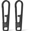 Keyunity KA54 Tirazip in titanio (2 -pack), Cursore Cerniera Ricambio, Cerniera Universale per GGiacche, Zaino e Valigia(Nero)