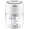 CaDoeS grattugia Mela Elettrico Chopper Alimentare 100/250ml Mini USB Senza Fili Elettrico Aglio Schiacciatore USB Aglio Schiacciatore Cucina Frutta Verdura Gadget Strumento (Color : A-White-250ML)