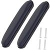 BELLIFFY Cuscini Bracciolo per Carrozzina, 2 Pezzi, Cuoio Blu | Accessori per Assistenza Paziente, Fondo Antiscivolo, Comodo per Gomito, Ricambio per Sedia a Rotelle