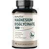Bumjazz Compresse di magnesio bisglicinato, 200 mg, 180 compresse (scorta per 90 giorni) - per la salute di ossa, cuore e nervi, crampi alle gambe, sollievo dallo stress e rilassamento muscolare