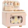 Cucina in Legno con Sportello Forno Cucina Gioco Rosa Pastello Crema per