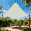 WUQINC Tenda Vela Parasole 70 x 250 cm Impermeabile Vela Ombreggiante Impermeabile Occhielli e Corda per Esterno, Giardino, Terrazzo, Balcone, Patio, bianco
