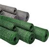 KARAT Rete per galline pulcini uccellini, tessuto metallico, filo da coniglio, recinto del balcone, pollaio, giardino voliera, recinto in acciaio maglia esagonale (verde, altezza 75 cm, lunghezza 25 m