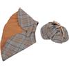 JOINPAYA Set Costume Detective per Animali Domestici Cappello e Mantello in Poliestere Morbido, Taglia M per Gatti e Cani di Piccola Taglia, Adatto per Feste a Tema e Giochi di Ruolo
