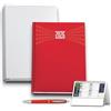 KORAT Agenda Settimanale 2026, 12 Mesi 21x29.7 cm Rigida - Dodoma, Calendario, Penna Inclusa e Astuccio, daily planner, Gommata, Copertina Matra e Rigida, Agenda A4 (Rosso)